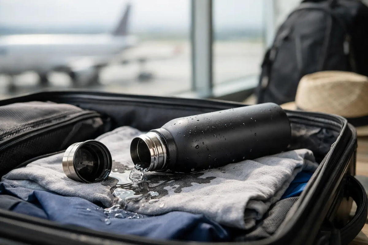 Come evitare perdite dalla borraccia in viaggio